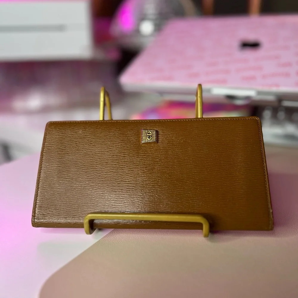 CHRISTIAN DIOR Vintage Bi-fold Leather Wallat~ EUC😍🔥